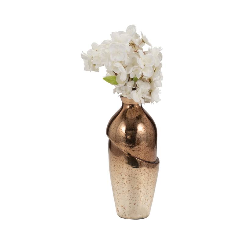 Sagebrook Home Artisan Crafted Ceramic Vases, Deluxe Set to Elevate Your Living Space - Perfect for Home & Office Decor
