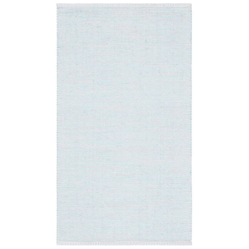 SAFAVIEH Handmade Montauk Lefka Casual Rug - 2' x 3' - Turquoise/Grey