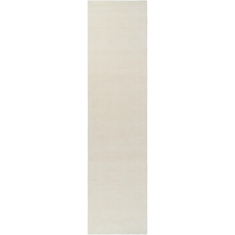 Livabliss Mystique Casual Solid Area Rug - Cream - 3' x 12'