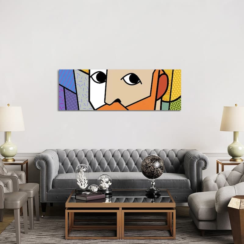 iCanvas "Self Portrait 2 (Afer Vincent Van Gogh)" by 5by5collective Canvas Print - 20x60x1.5