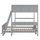 preview thumbnail 27 of 26, Muti-Functional Full Over Full Bunk Bed with Desk,Two Drawers Inside Desk