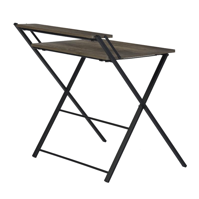 HomyLin 32" Folding Desk for Study Writing Office, No Assembly Needed