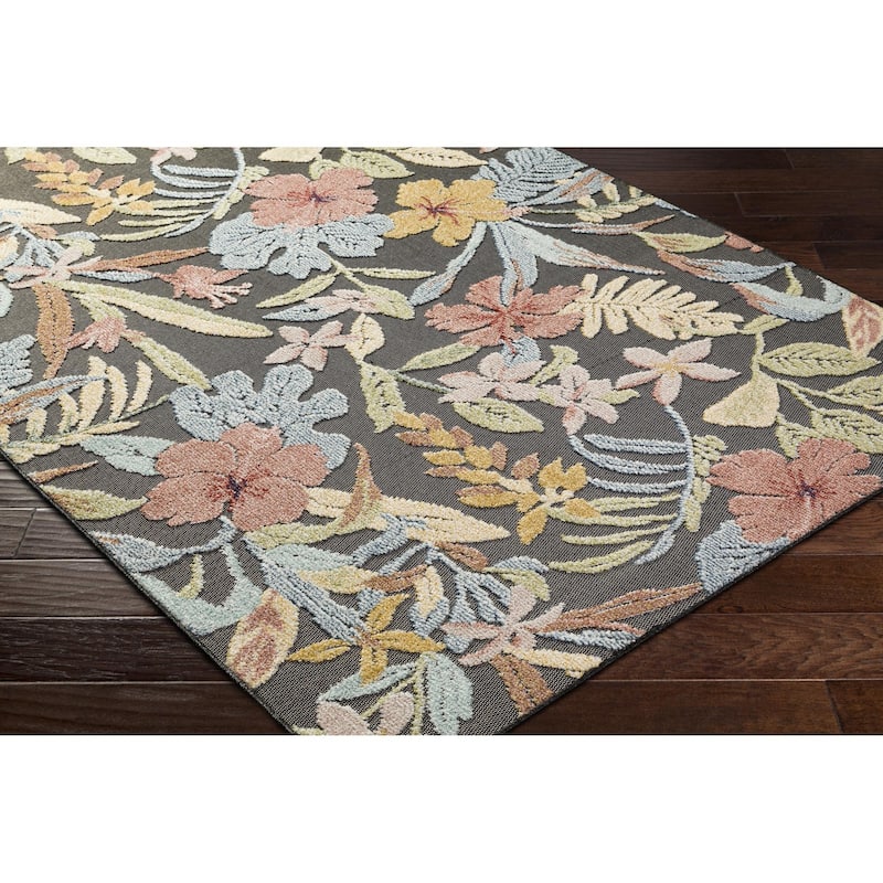 Livabliss Lakeside Coastal Floral and Botanical Area Rug