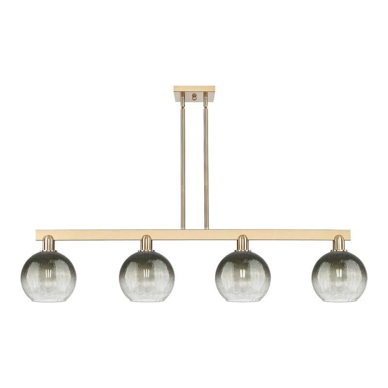 Innovations Lighting Urban Downtown - Brookhaven Globe - 4 Light 48" Stem Hung Island Light