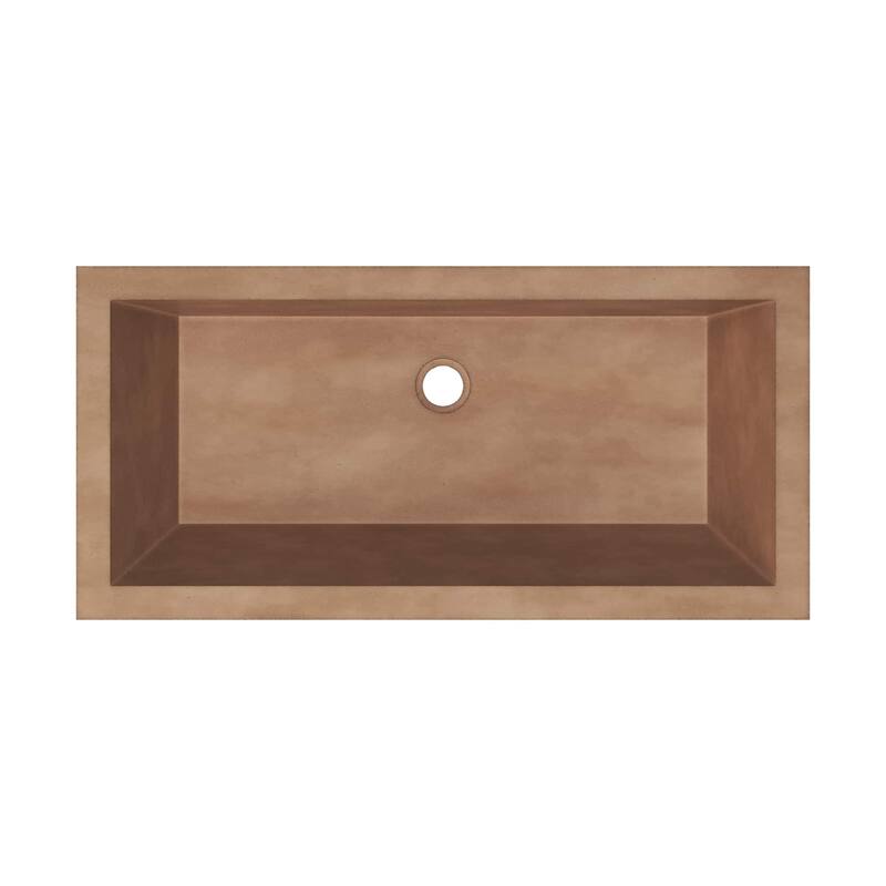 Arcata NativeStone drop-in Rectangular Bathroom Sink
