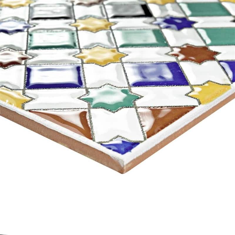 Merola Tile Sevillano Giralda 7-7/8" x 7-7/8" Ceramic Wall Tile - Case (25 Tiles)