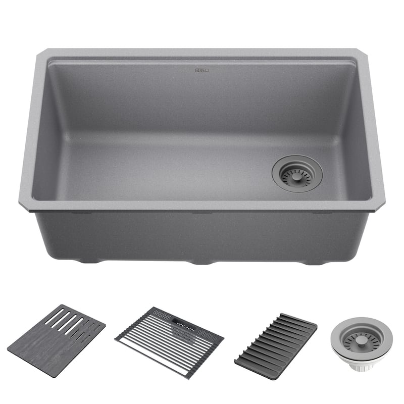 Delta 75B933-30S Everest 30” Workstation Kitchen Sink Undermount - Dark Grey