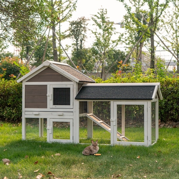 rabbit house with run