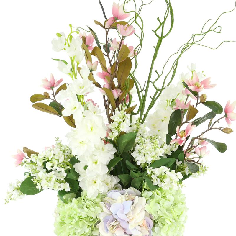 Floral Centerpiece with Hydrangeas, Magnolias and Lilacs - 39