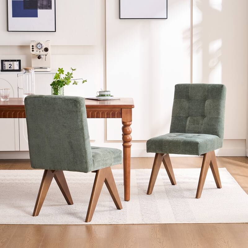 Mid Century Modern Dining Chair Set of 2