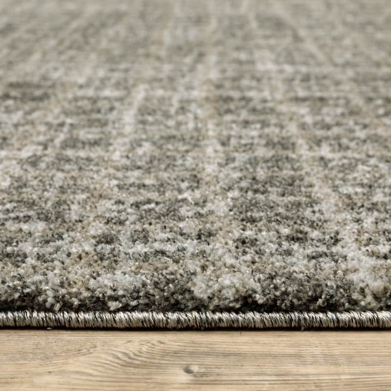 Style Haven Archer Geometric Plaid Grey/ Beige Indoor Area Rug