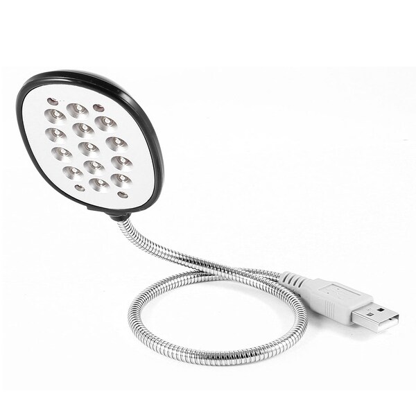 Home Desktop Portable Flexible Goose Neck USB 13 LEDS Light for Notebook Laptop