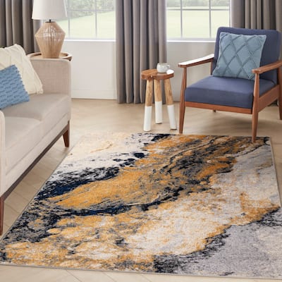 Nourison Passion Indoor only Multicolored Abstract Area Rug