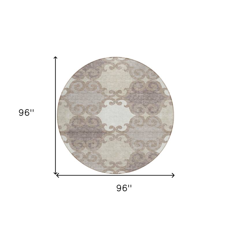 HomeRoots Trellis Transitional Rectangle Outdoor Rug