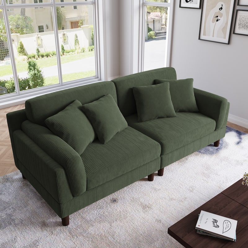 90 inch Deep Seat Sofa Comfy Couch for Living Room
