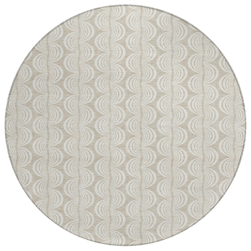 Machine Washable Indoor/ Outdoor Contemporary Chantille Rug