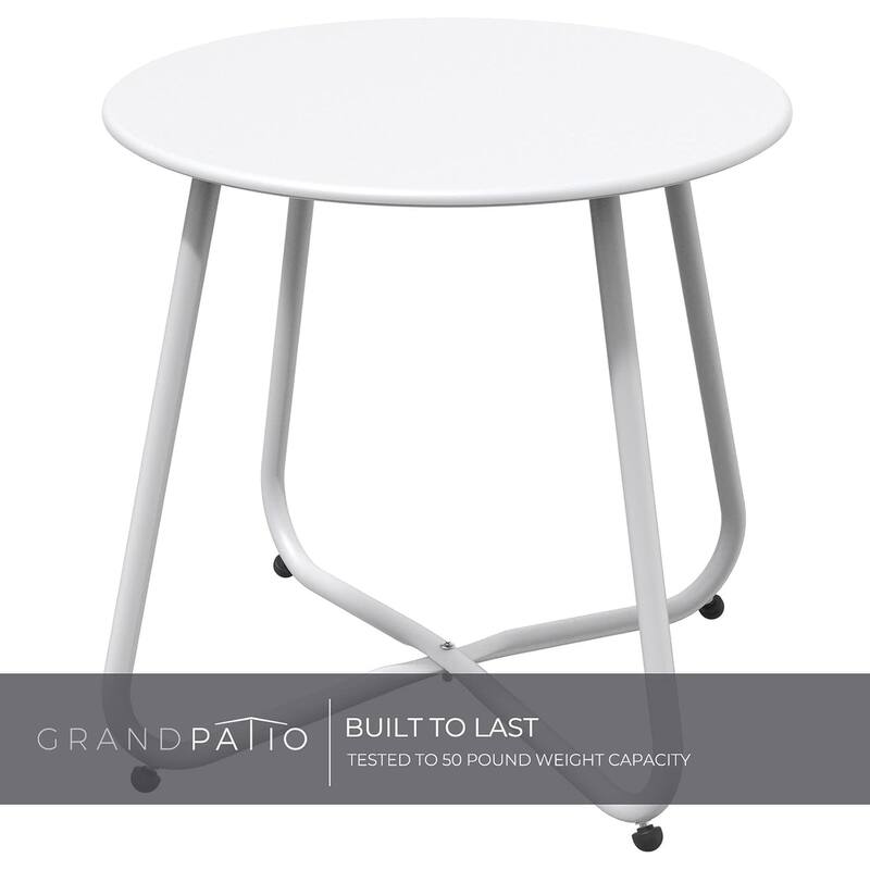 18" or 28" Round Outdoor Side Table End Table Coffee Table