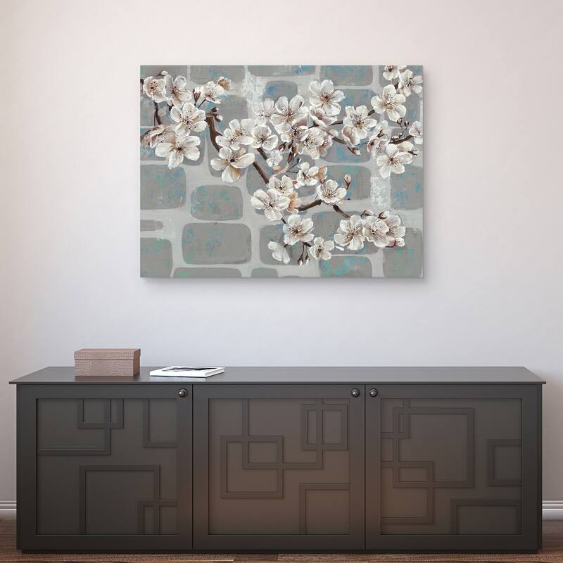 White Sakura Portrait by Frank Parson Canvas Art Print