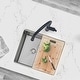 preview thumbnail 27 of 26, STYLISH 22 inch Stainless Steel 16G Workstation Undermount Kitchen Sink - 22" x 19" x 10"