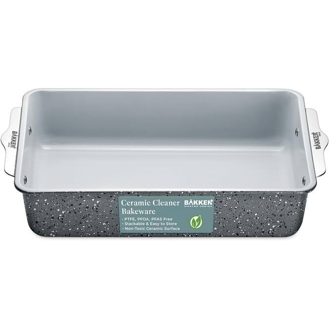Roaster Pan Aluminized Steel with Ceramic NonStick Coating Bed