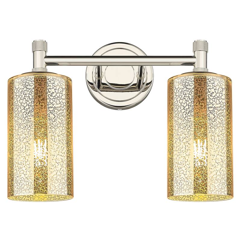 Innovations Lighting 434-2W-G434-7ME Crown Point 2 Light 14" Wide - Polished Nickel