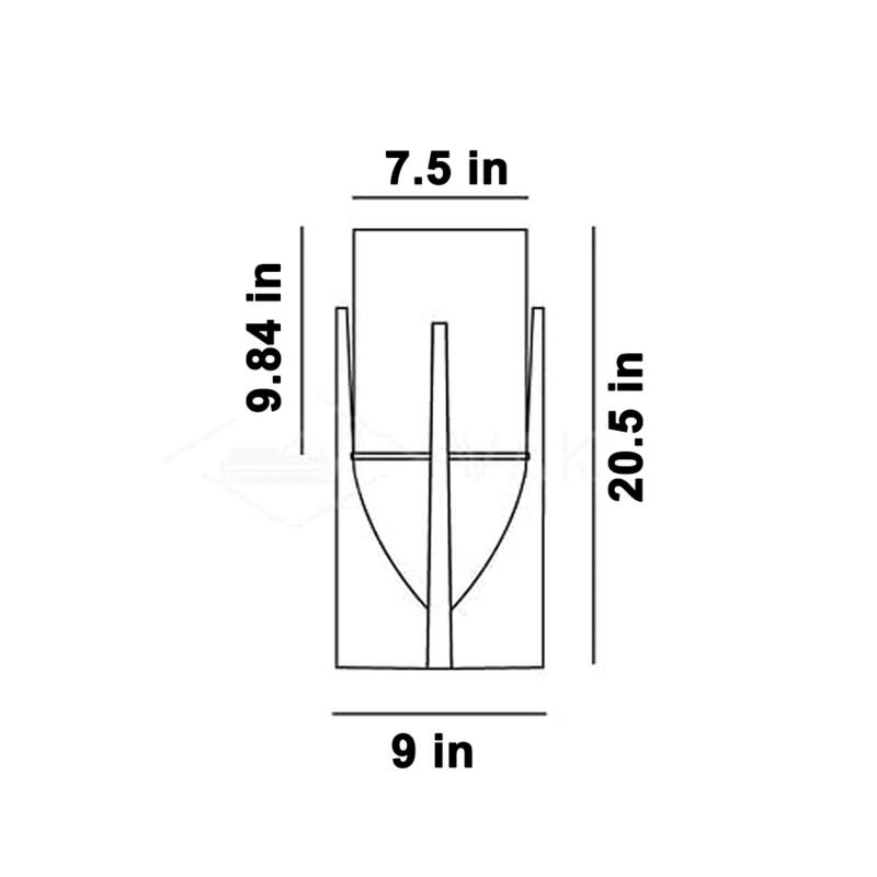 Solid Wood Modern Floor Lamp with Fabric Shade