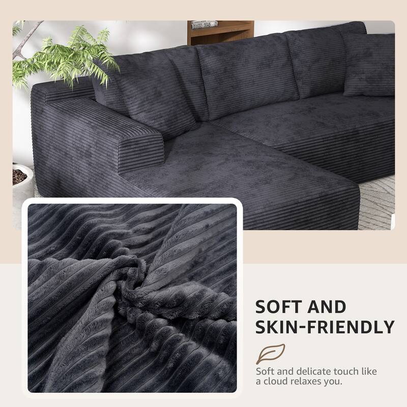 Oversized U-Shaped Sofa Modular Removable Applicable Living Room Furniture Set