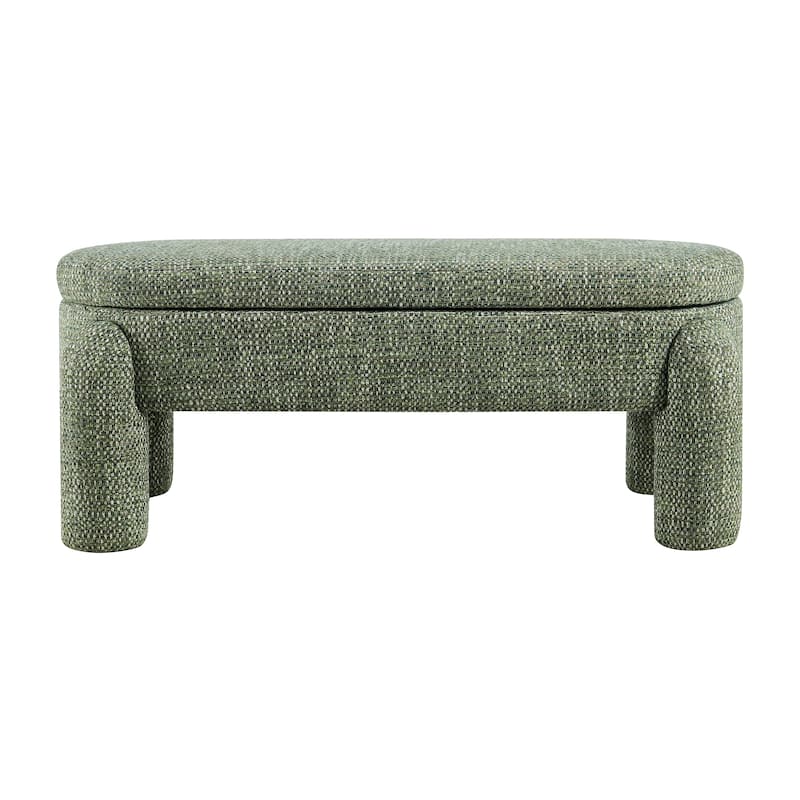 NPD Furniture Bowden Chenille Upholstered Bench