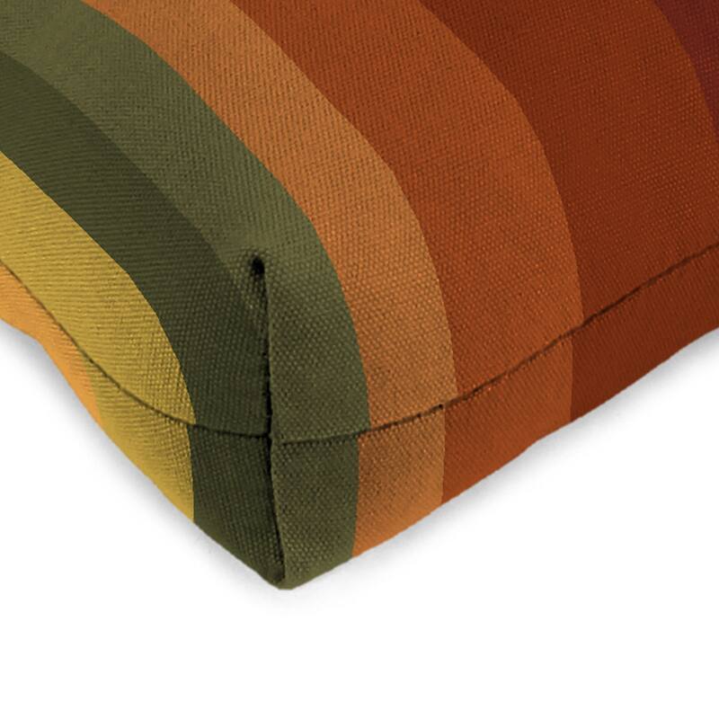 18" x 18" Contoured Outdoor Wicker Seat Cushion - Set of 2 - 18'' L x 18'' W x 4'' H