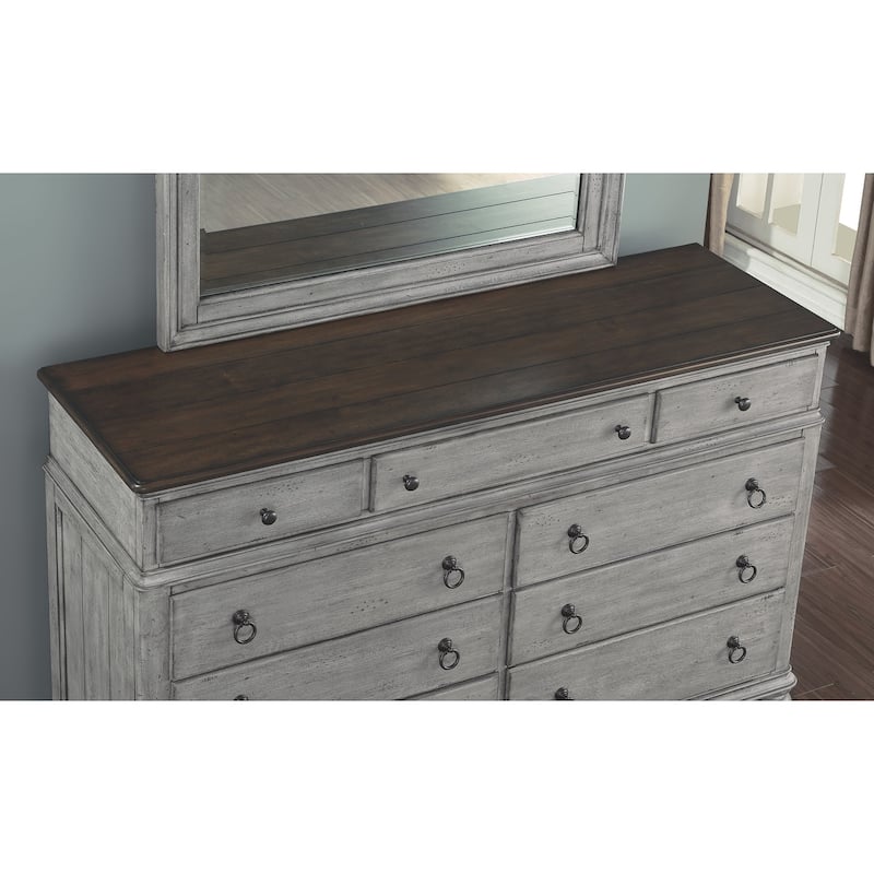 Plymouth Gray Wood Dresser