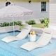 preview thumbnail 1 of 37, Fully Pre-Assembled In-Pool Folding Lounge Chair Set of 2 for Tanning Ledges - N/A White