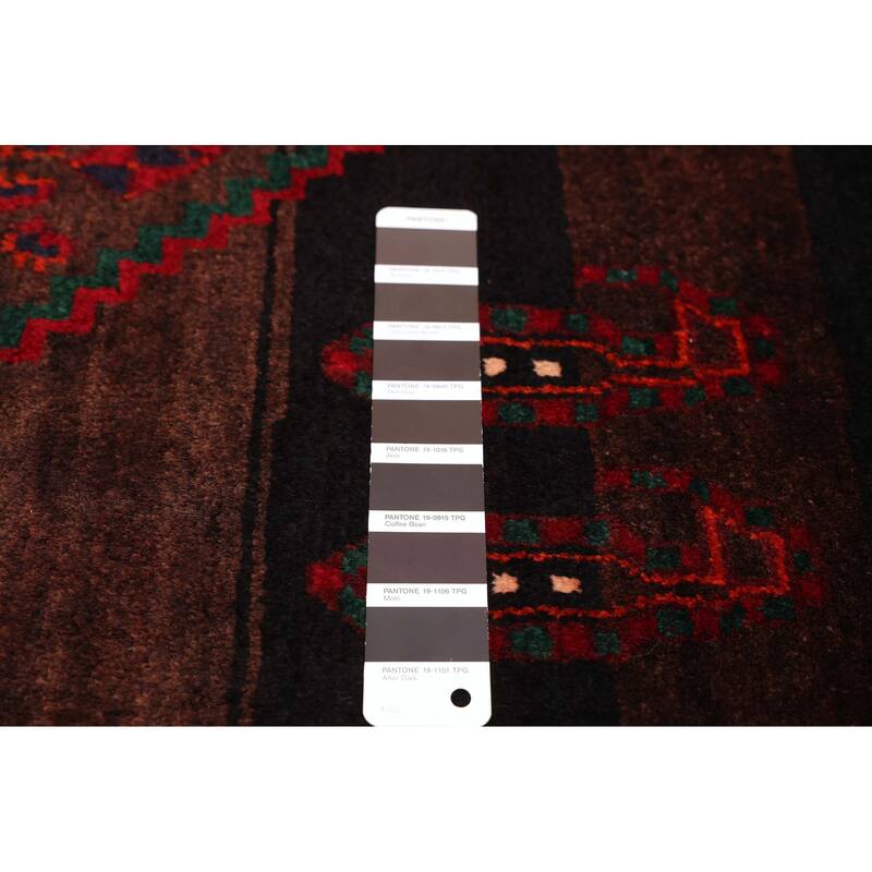 ECARPETGALLERY Hand-knotted Konya Anatolian Black, Red Wool Rug - 5'1 x 12'7