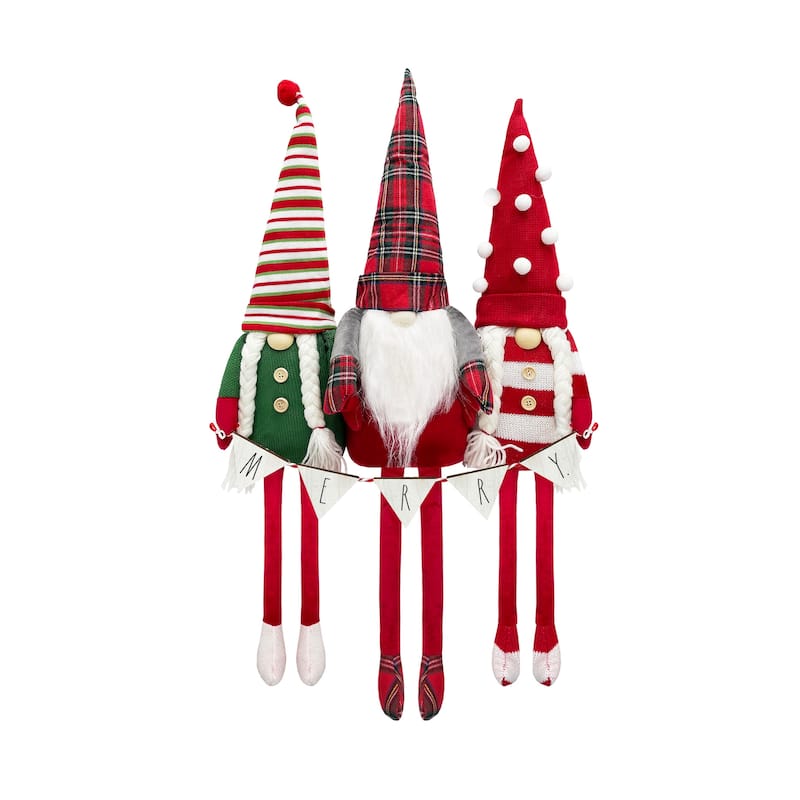 Rae Dunn CHRISTMAS Themed Gnomes - SET OF 3