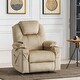 preview thumbnail 27 of 59, Mcombo Electric Power Lift Recliner Fabric Chair with Massage Heat Beige