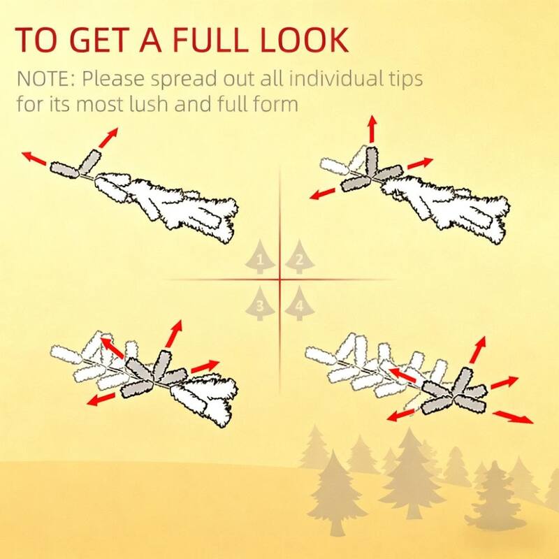 Realistic Branches Christmas Tree,Tall PreLit Artificial Christmas Tree with Warm White LED Lights and Tips - Black