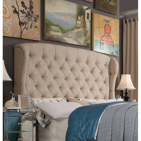 Moser Bay Leatham Upholstered Wingback Headboard