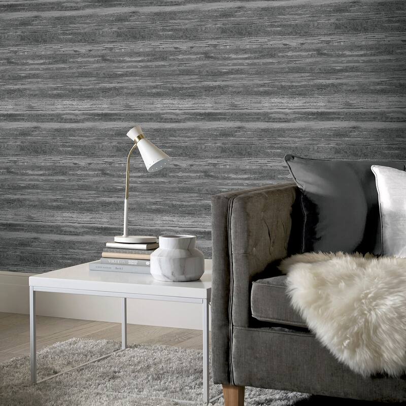 Arthouse Philomena Pewter Striated Wallpaper