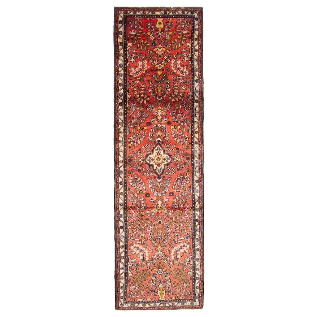 ECARPETGALLERY Hand-knotted Anadol Red Wool Rug - 2'8 x 9'3