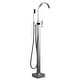 preview thumbnail 1 of 31, WOWOW Single-Handle Waterfall Freestanding Tub Faucet with Handshower Chrome/White