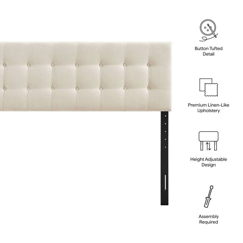 Emily Upholstered Fabric Headboard