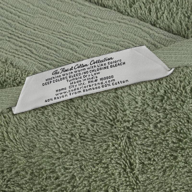 Superior Sierra Rayon From Bamboo Cotton Blend 3 Piece Bathroom Towel Set