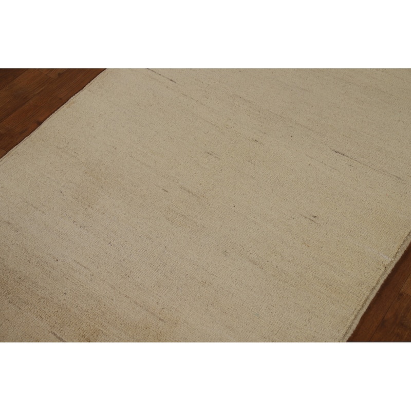 Gabbeh Oriental Runner Rug Hand-Knotted Hallway Wool Carpet - 2'11" x 9'4"