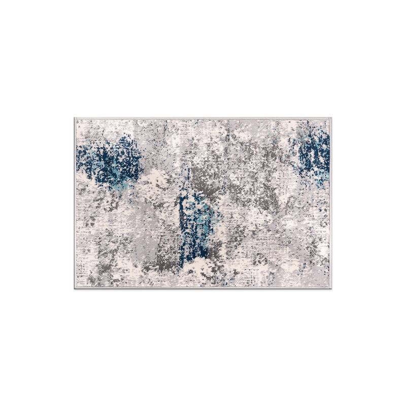 World Rug Gallery Prague Distressed Abstract Area Rug