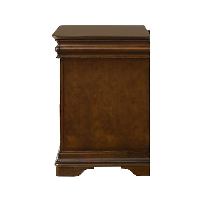 3-Drawer Nightstand with USB Ports