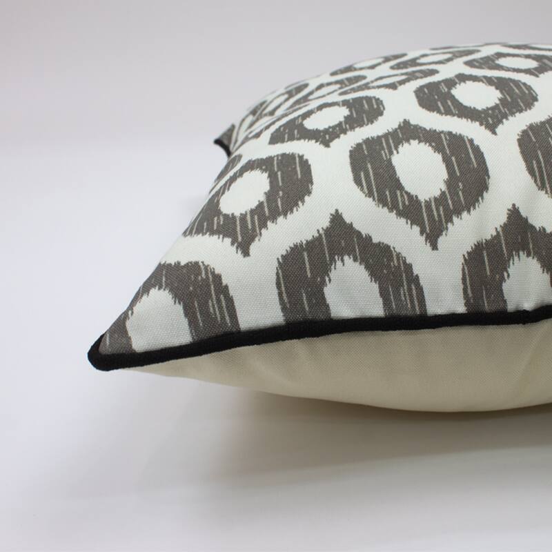 Jiti Outdoor Waterproof Sunbrella Bohemian Eclectic Bold Eye Patterned Square Throw Pillows Cushions for Pool Patio Chair