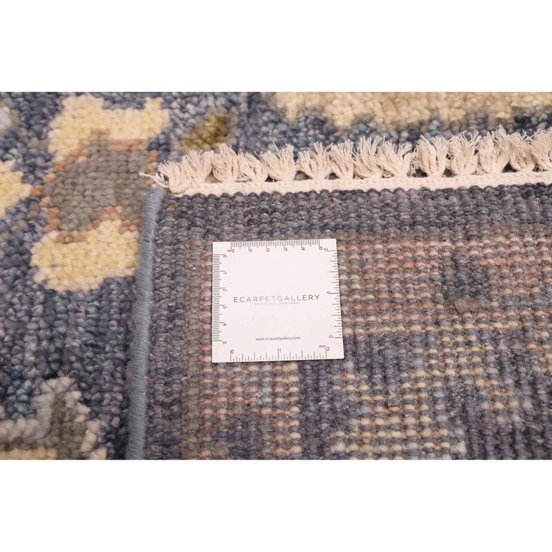 ECARPETGALLERY Hand-knotted Jules Serapi Dark Navy Wool Rug - 7'9 x 9'10