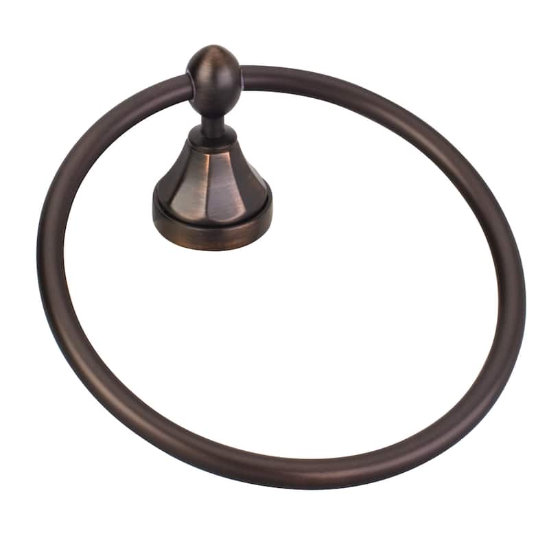 Elements BHE3-06-R Newbury 6-1/2" Wall Mounted Towel Ring - Brushed Oil Rubbed Bronze