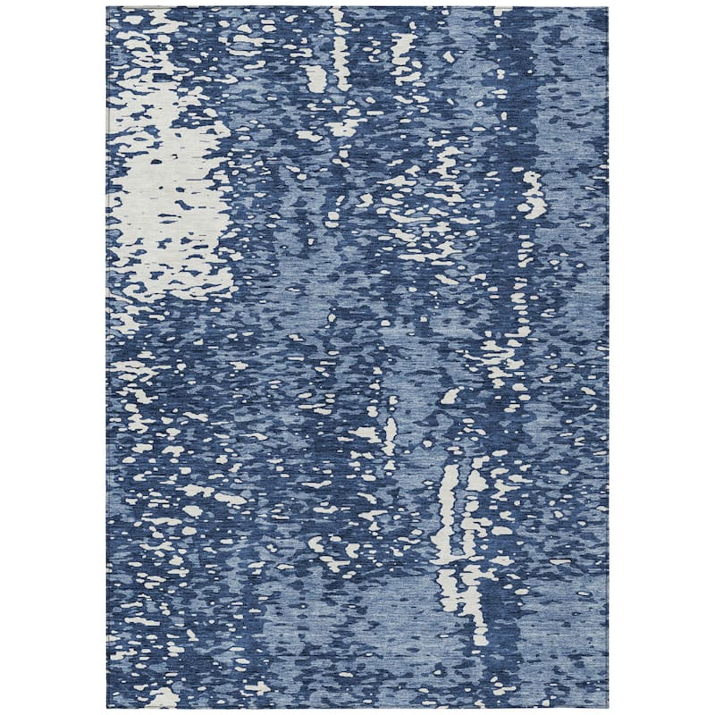 HomeRoots Abstract Transitional Rectangle Outdoor Rug