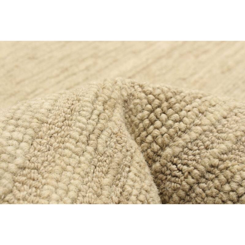 ECARPETGALLERY Hand Tufted Timeless Olive Wool Rug - 5'1 x 8'1