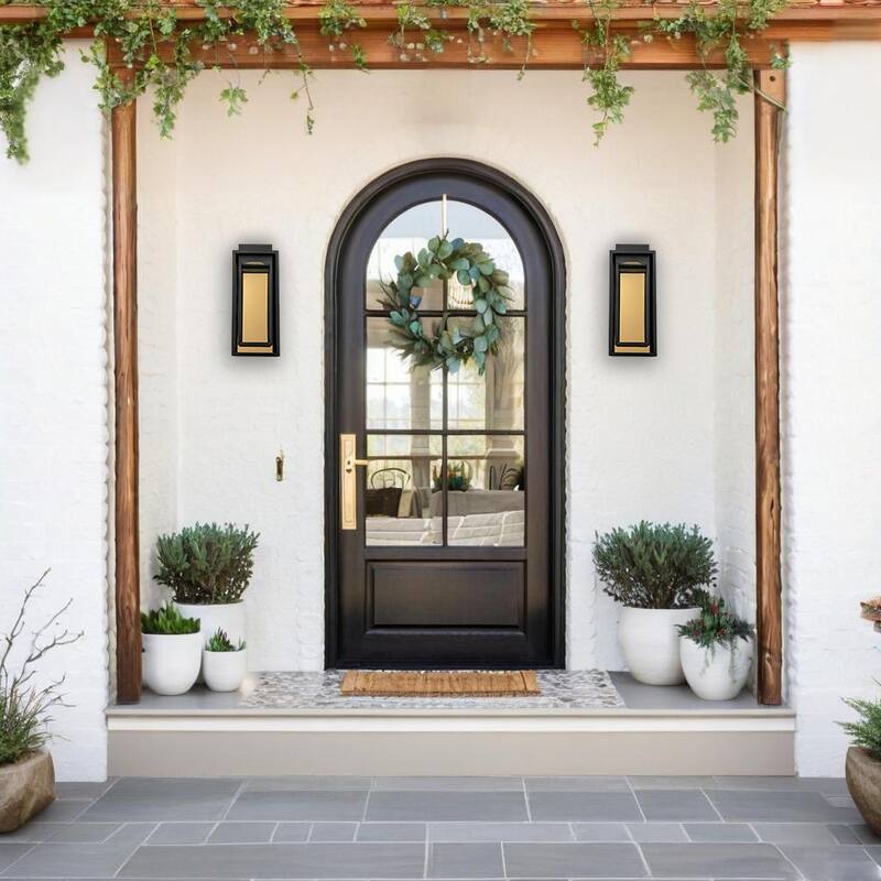 Modern Outdoor LED Wall sconce - Black